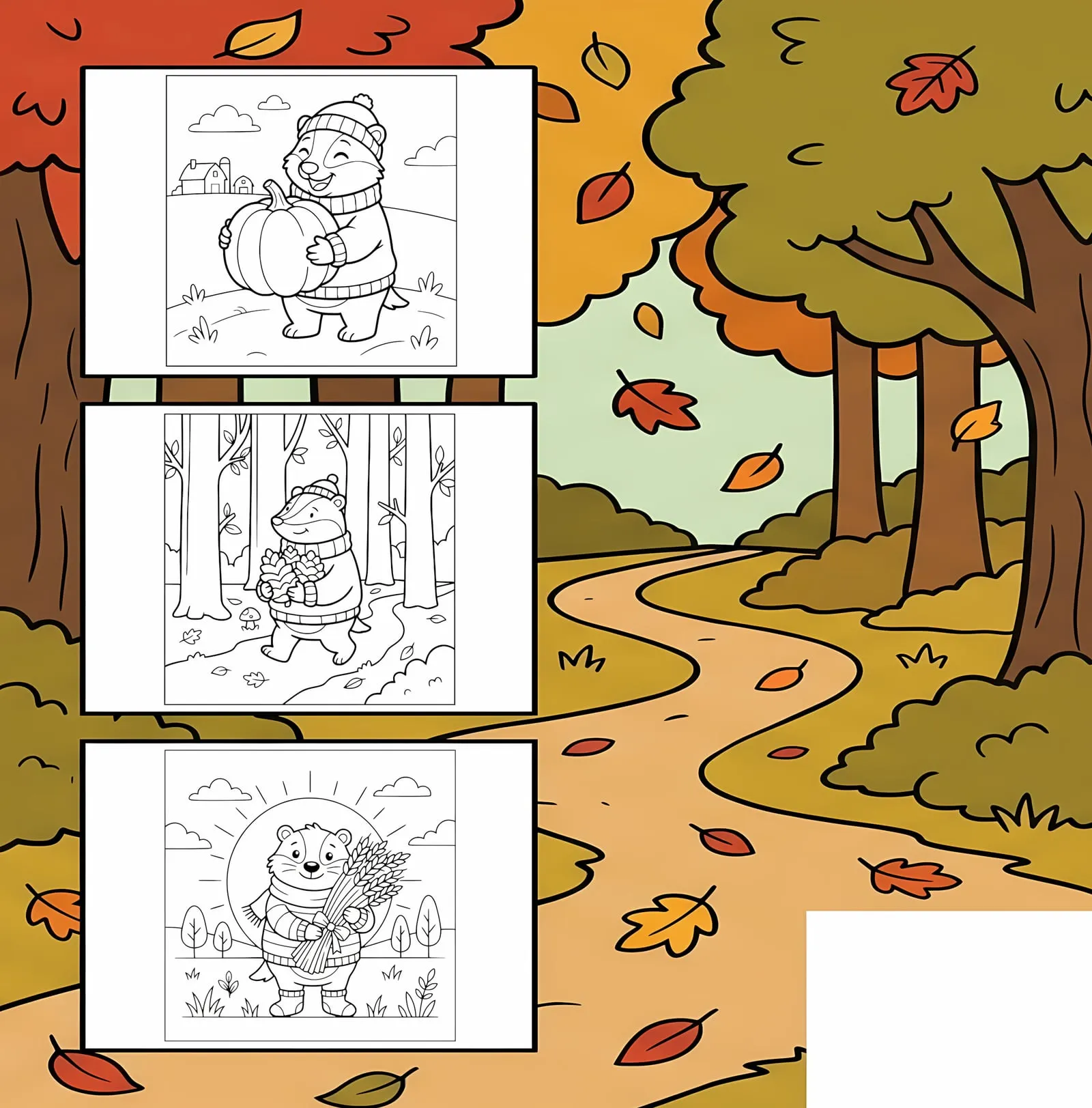 Back cover of Little Autumn Cuties